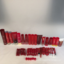 luxury look red tubes for cosmetics skin care BB cream eye cream make up foundation concealer face wash sunscreen